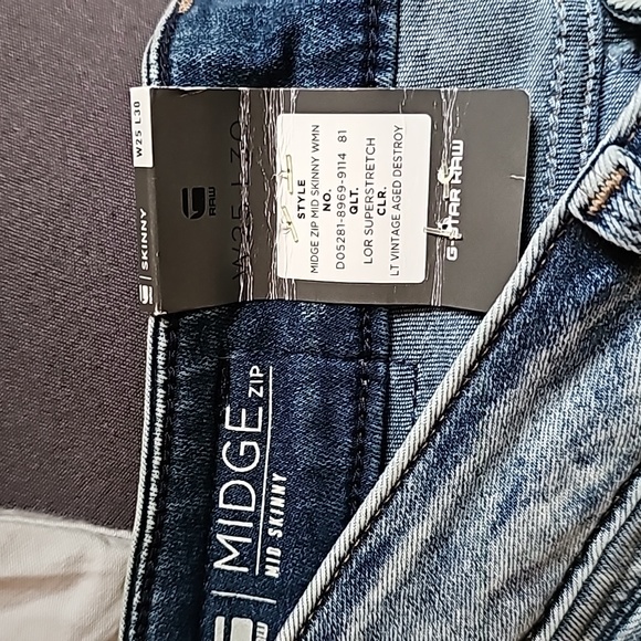 G-Star Raw MIDGE ZIP. Mid Skinny - Picture 8 of 9